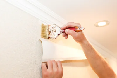 Pose de papier peint à Menotey — revêtements muraux et toiles de verre